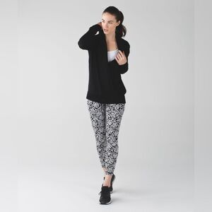 Lululemon Athletica Black and White Patterned Leggings